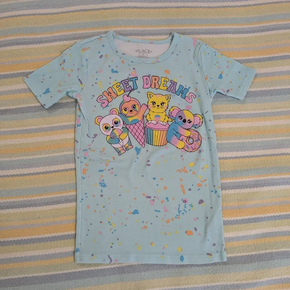 Children's Place Sweet Dreams pajama PJ top size 8